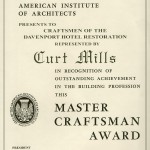 Master Craftsman Award